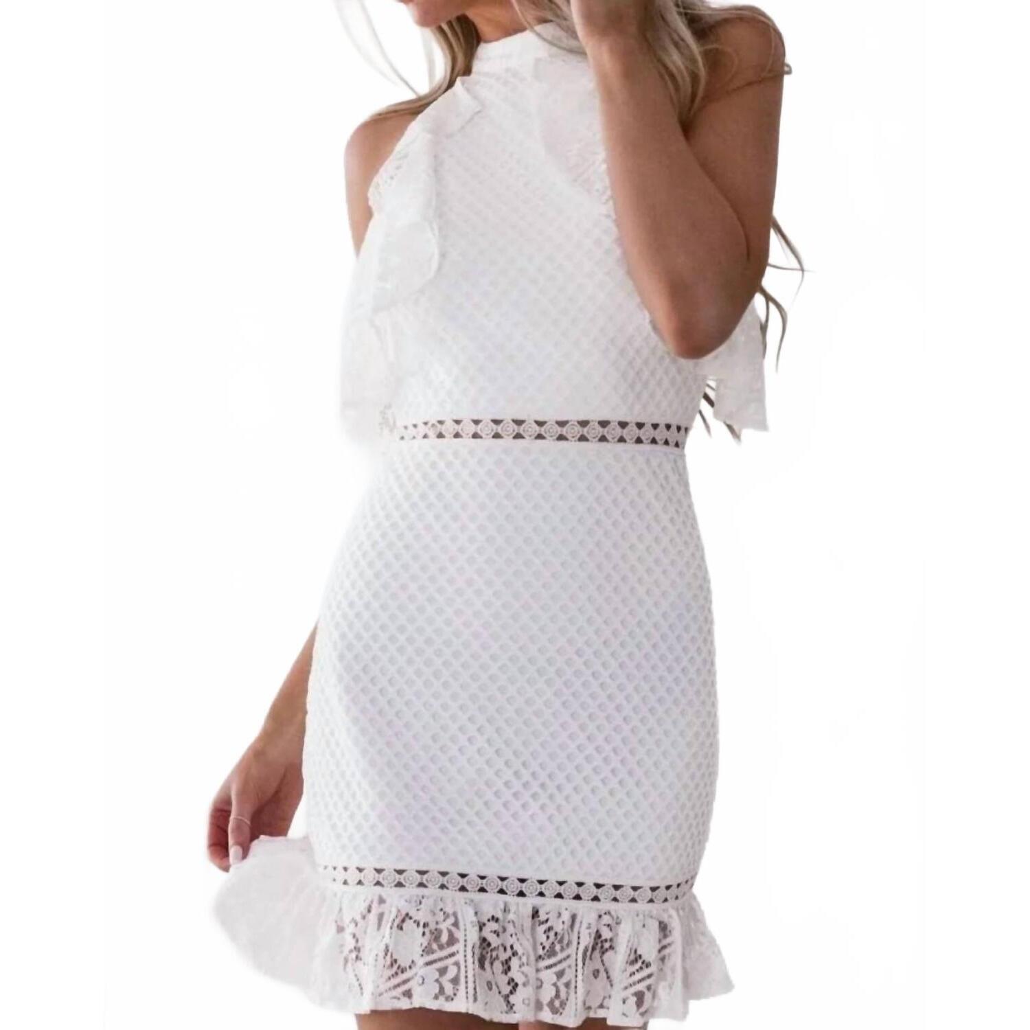 New Twosisters The Label Shayne Mini Dress In White — image 2 of 2